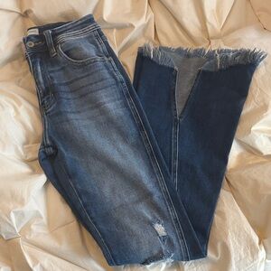 KanCan Frayed Hem Blue Jeans